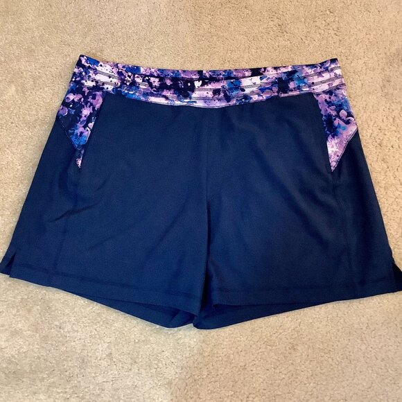 Shorts Navy Tek Gear DryTek XL Running Athletic - Picture 1 of 7